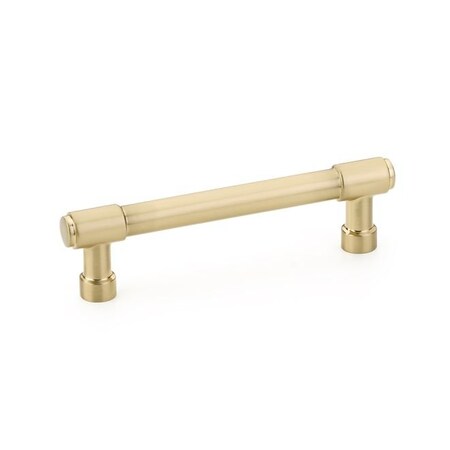 Emtek Jasper Cabinet Pull with 4 in Center to Center Satin Brass Finish 86687US4